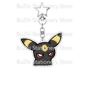 Anime Cartoon Eevee Acrylic Keychain Kawaii Cute Figure Vaporeon Jolteon Espeon Sylveon Móc Treo Đeo Thoại, Standee, Móc Khoá In Theo Yêu Cầu, Chất Liệu Mica Dày 4mm, Kích Thước 5.5 Cm, Có In Test Mẫu
