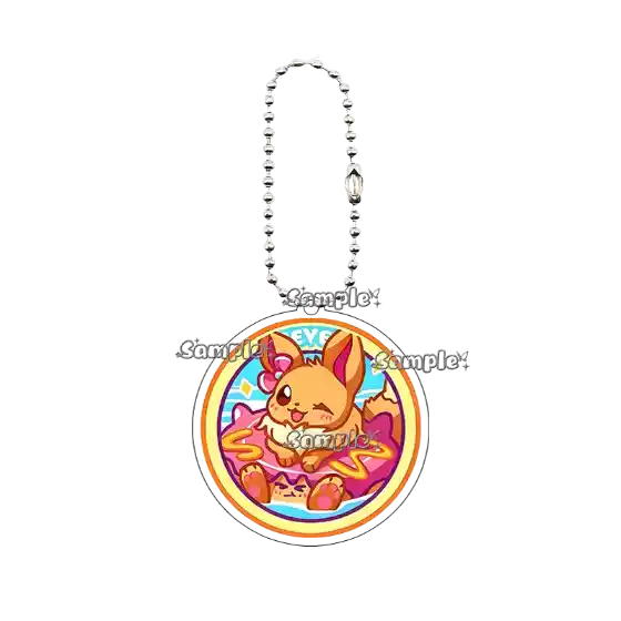 Anime Cartoon Eevee Umbreon Leafeon Sylveon Flareon Round Shape Acrylic Keychain Cute Móc Treo Đeo Thoại, Standee, Móc Khoá In Theo Yêu Cầu, Chất Liệu Mica Dày 4mm, Kích Thước 5.5 Cm, Có In Test Mẫu