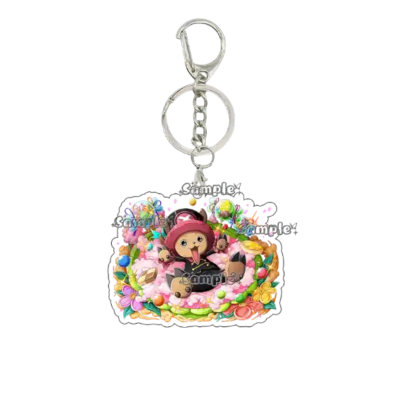 Anime Cartoon Nami Usopp Luffy Tony Tony Chopper Acrylic Self Made Keychain Cute Backpack Móc Treo Đeo Thoại, Standee, Móc Khoá In Theo Yêu Cầu, Chất Liệu Mica Dày 4mm, Kích Thước 5.5 Cm, Có In Test Mẫu