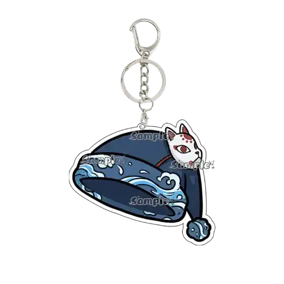 Anime Cartoon Nezuko Tsuyuri Kanawo Shinobu Hat Shape Figure Q Version Acrylic Keychain Móc Treo Đeo Thoại, Standee, Móc Khoá In Theo Yêu Cầu, Chất Liệu Mica Dày 4mm, Kích Thước 5.5 Cm, Có In Test Mẫu