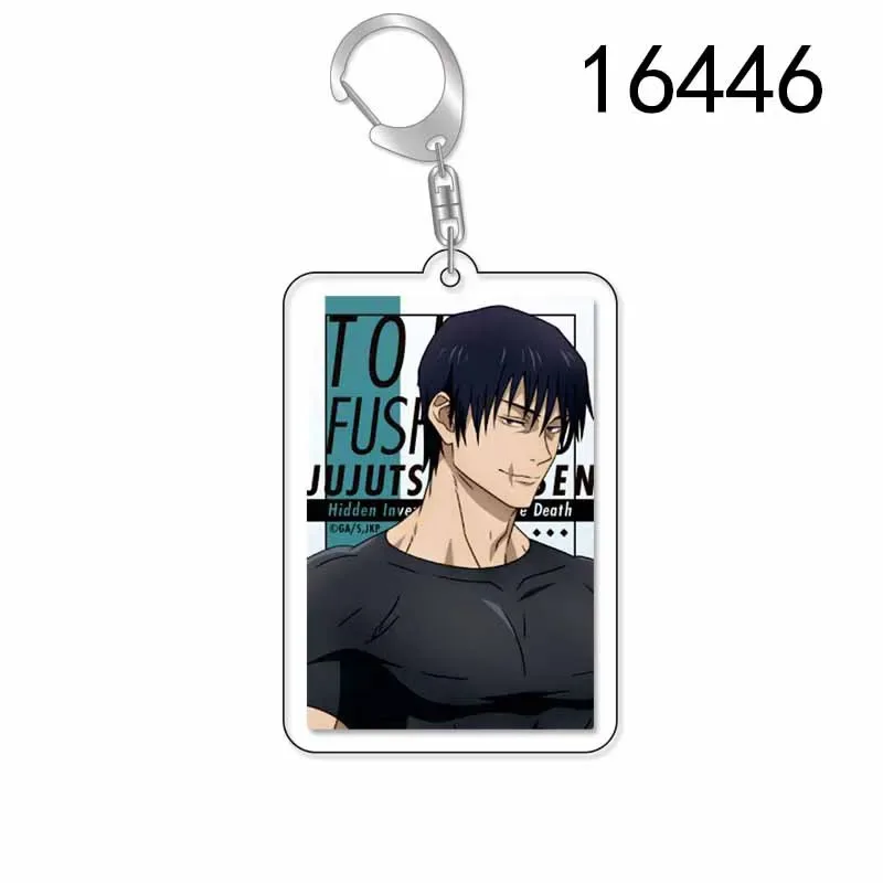 Anime Characters Acrylic Q Version Keychain For Toji Fushiguro Yuu Haibara Kento Nanami Móc Treo Đeo Thoại, Standee, Móc Khoá In Theo Yêu Cầu, Chất Liệu Mica Dày 4mm, Kích Thước 5.5 Cm, Có In Test Mẫu