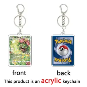 Anime Creative Beach Charizard Blastoise Venusaur Figure Acrylic Keychain Decor Cartoon Bag Móc Treo Đeo Thoại, Standee, Móc Khoá In Theo Yêu Cầu, Chất Liệu Mica Dày 4mm, Kích Thước 5.5 Cm, Có In Test Mẫu