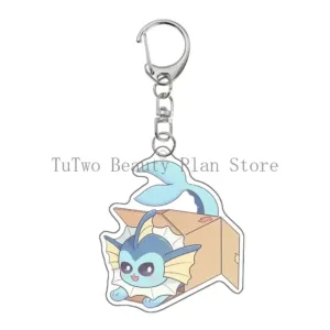 Anime Creative Cardboard Box Flareon Glaceon Umbreon Jolteon Flareon Leafeon Eevee Acrylic Móc Treo Đeo Thoại, Standee, Móc Khoá In Theo Yêu Cầu, Chất Liệu Mica Dày 4mm, Kích Thước 5.5 Cm, Có In Test Mẫu