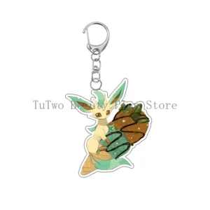Anime Creative Eevee Ice Cream Cone Style Acrylic Keychain Cartoon Umbreon Flareon Sylveon Móc Treo Đeo Thoại, Standee, Móc Khoá In Theo Yêu Cầu, Chất Liệu Mica Dày 4mm, Kích Thước 5.5 Cm, Có In Test Mẫu