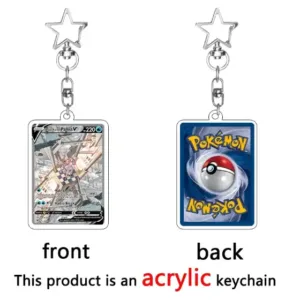 Anime Creative Pkm Dragonite Charizard Mew Espeon Glaceon Cartoon Acrylic Keychain Pendant Móc Treo Đeo Thoại, Standee, Móc Khoá In Theo Yêu Cầu, Chất Liệu Mica Dày 4mm, Kích Thước 5.5 Cm, Có In Test Mẫu