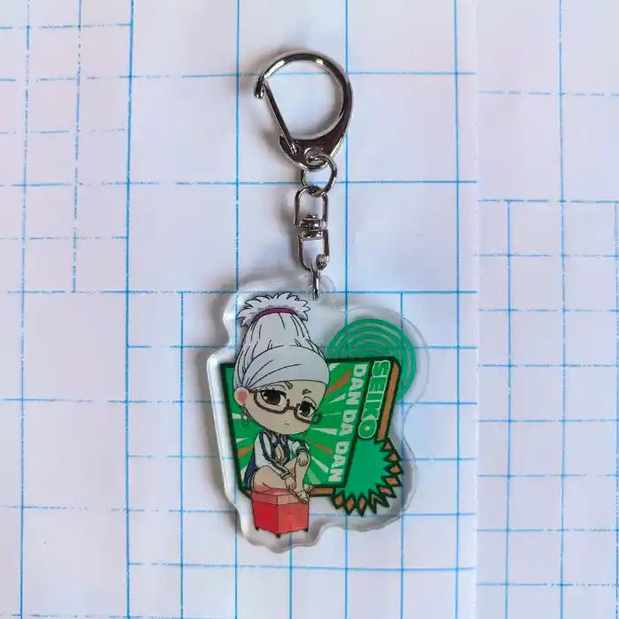 Anime Dan Da Dan Keychain Cartoon Ken Takakura Star Kawaii Character Pendant Acrylic Jewelry Móc Treo Đeo Thoại, Standee, Móc Khoá In Theo Yêu Cầu, Chất Liệu Mica Dày 4mm, Kích Thước 5.5 Cm, Có In Test Mẫu