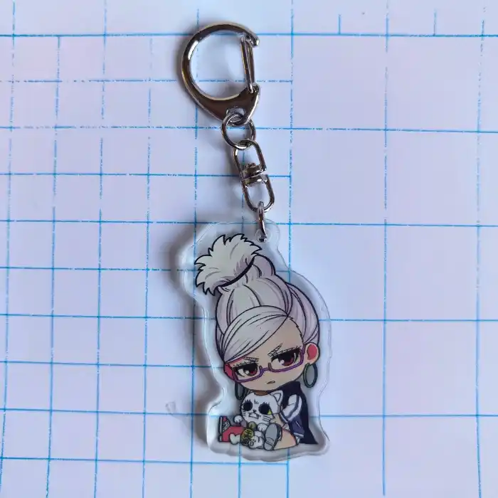Anime Dandadan Momo Acrylic Keychain Fashion Car Bag Charms Key Ring Children Gift Cartoon Móc Treo Đeo Thoại, Standee, Móc Khoá In Theo Yêu Cầu, Chất Liệu Mica Dày 4mm, Kích Thước 5.5 Cm, Có In Test Mẫu