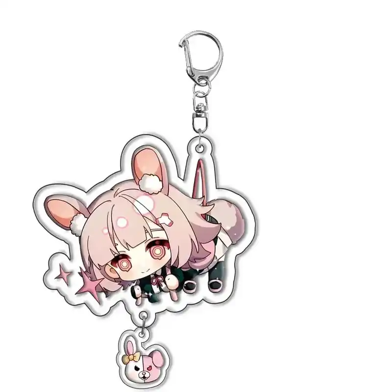 Anime Danwanlunpo Acrylic Keychain Cosplay Figures Naegi Makoto Kirigiri Kyoko Maizono Móc Treo Đeo Thoại, Standee, Móc Khoá In Theo Yêu Cầu, Chất Liệu Mica Dày 4mm, Kích Thước 5.5 Cm, Có In Test Mẫu