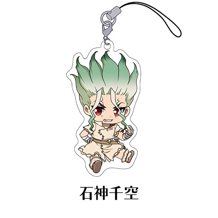 Anime Dr.stone Acrylic Keychain Model Cosplay Charm Characters Senku Tsukasa Taiju Kuromu Móc Treo Đeo Thoại, Standee, Móc Khoá In Theo Yêu Cầu, Chất Liệu Mica Dày 4mm, Kích Thước 5.5 Cm, Có In Test Mẫu