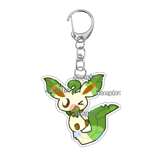 Anime Eevee Acrylic Cartoon Keychain Peripheral Kawaii Sylveon Leafeon Glaceon Jolteon Móc Treo Đeo Thoại, Standee, Móc Khoá In Theo Yêu Cầu, Chất Liệu Mica Dày 4mm, Kích Thước 5.5 Cm, Có In Test Mẫu
