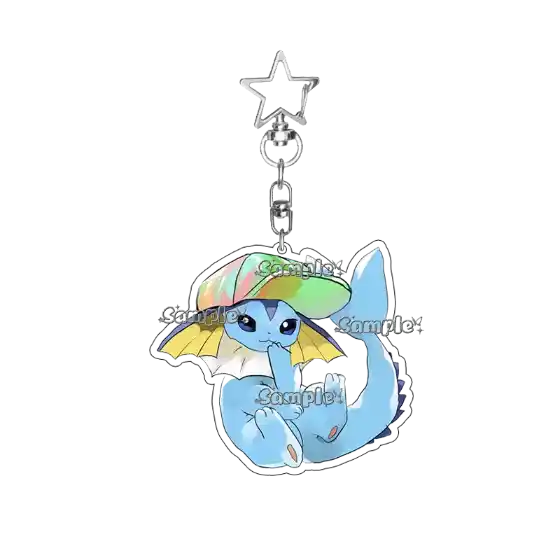 Anime Espeon Sylveon Jolteon Characters Acrylic Keychain Accessories Kawaii Cartoon Ornament Móc Treo Đeo Thoại, Standee, Móc Khoá In Theo Yêu Cầu, Chất Liệu Mica Dày 4mm, Kích Thước 5.5 Cm, Có In Test Mẫu