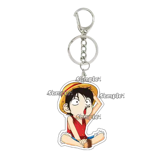 Anime Fashion Q Version Acrylic Pendant Ornament Keychain Roronoa Zoro Luffy Nami Cartoon Key Móc Treo Đeo Thoại, Standee, Móc Khoá In Theo Yêu Cầu, Chất Liệu Mica Dày 4mm, Kích Thước 5.5 Cm, Có In Test Mẫu