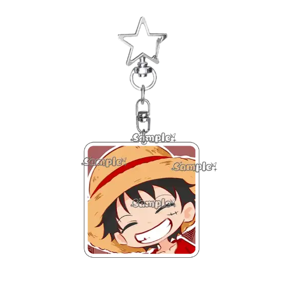 Anime Fashion Roronoa Zoro Nami Cartoon Acrylic Keychain Kawaii Backpack Charm Keyring Móc Treo Đeo Thoại, Standee, Móc Khoá In Theo Yêu Cầu, Chất Liệu Mica Dày 4mm, Kích Thước 5.5 Cm, Có In Test Mẫu