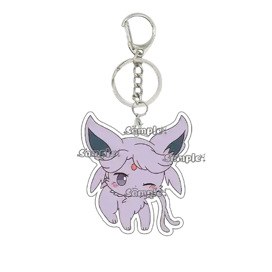 Anime Funny Keychain Pendant Acrylic Eevee Umbreon Flareon Vaporeo Car Key Chain Key Ring Móc Treo Đeo Thoại, Standee, Móc Khoá In Theo Yêu Cầu, Chất Liệu Mica Dày 4mm, Kích Thước 5.5 Cm, Có In Test Mẫu