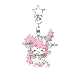 Anime Funny Keychain Pendant Acrylic Eevee Umbreon Flareon Vaporeo Car Key Chain Key Ring Móc Treo Đeo Thoại, Standee, Móc Khoá In Theo Yêu Cầu, Chất Liệu Mica Dày 4mm, Kích Thước 5.5 Cm, Có In Test Mẫu