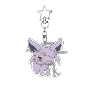 Anime Funny Keychain Pendant Acrylic Eevee Umbreon Flareon Vaporeo Car Key Chain Key Ring Móc Treo Đeo Thoại, Standee, Móc Khoá In Theo Yêu Cầu, Chất Liệu Mica Dày 4mm, Kích Thước 5.5 Cm, Có In Test Mẫu