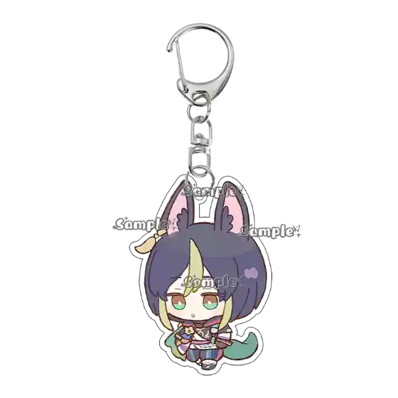 Anime Game Ayaka Paimon Alice Skirk Arlecchino Navia Cartoon Acrylic Keychain Peripheral Móc Treo Đeo Thoại, Standee, Móc Khoá In Theo Yêu Cầu, Chất Liệu Mica Dày 4mm, Kích Thước 5.5 Cm, Có In Test Mẫu