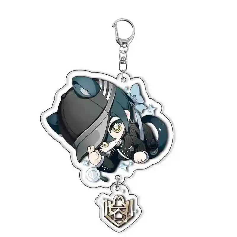 Anime Game Danganronpa: Trigger Happy Havoc Acrylic Keychain Saihara Shuichi Keyring Pendant Móc Treo Đeo Thoại, Standee, Móc Khoá In Theo Yêu Cầu, Chất Liệu Mica Dày 4mm, Kích Thước 5.5 Cm, Có In Test Mẫu