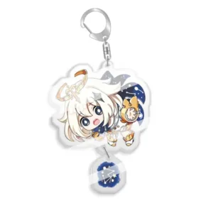 Anime Game Yaunshen Impact Acrylic Keychain Klee Paimon Jean Gunnhildr Barbara Gunnhildr Móc Treo Đeo Thoại, Standee, Móc Khoá In Theo Yêu Cầu, Chất Liệu Mica Dày 4mm, Kích Thước 5.5 Cm, Có In Test Mẫu