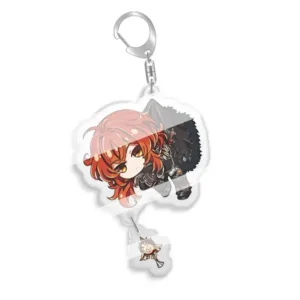 Anime Game Yaunshen Impact Acrylic Keychain Klee Paimon Jean Gunnhildr Barbara Gunnhildr Móc Treo Đeo Thoại, Standee, Móc Khoá In Theo Yêu Cầu, Chất Liệu Mica Dày 4mm, Kích Thước 5.5 Cm, Có In Test Mẫu