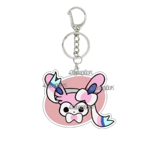 Anime Glaceon Flareon Jolteon Cartoon Acrylic Keychain Figure Keyring Ornament Collectible Móc Treo Đeo Thoại, Standee, Móc Khoá In Theo Yêu Cầu, Chất Liệu Mica Dày 4mm, Kích Thước 5.5 Cm, Có In Test Mẫu
