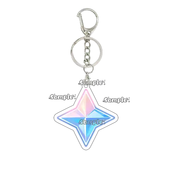 Anime Hydro Anemo Pyro Girly Heart Acrylic Keychain Decoration Homemade Peripheral Cute Móc Treo Đeo Thoại, Standee, Móc Khoá In Theo Yêu Cầu, Chất Liệu Mica Dày 4mm, Kích Thước 5.5 Cm, Có In Test Mẫu
