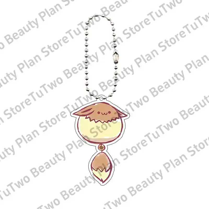 Anime Kawaii Character Eevee Acrylic Keychain Cartoon Girly Heart Glaceon Sylveen Figure Móc Treo Đeo Thoại, Standee, Móc Khoá In Theo Yêu Cầu, Chất Liệu Mica Dày 4mm, Kích Thước 5.5 Cm, Có In Test Mẫu