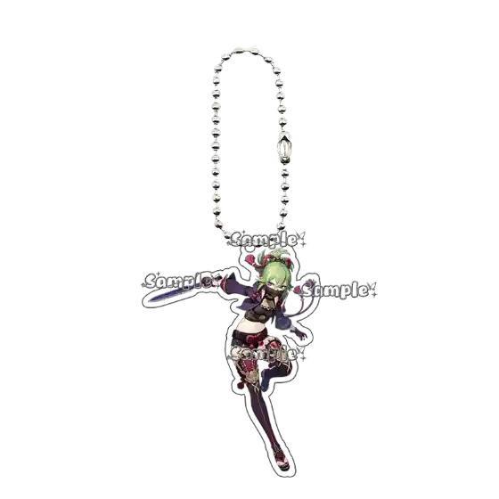 Anime Keqing Layla Beelzebul Razor Fashion Double-sided Acrylic Keychain Student Móc Treo Đeo Thoại, Standee, Móc Khoá In Theo Yêu Cầu, Chất Liệu Mica Dày 4mm, Kích Thước 5.5 Cm, Có In Test Mẫu