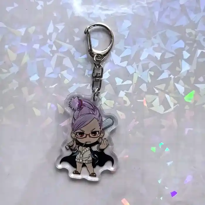 Anime Keychain Dandadan Momocute Cartoon Key Ring Jewelry Girl Pendant Fashion Children Gift Móc Treo Đeo Thoại, Standee, Móc Khoá In Theo Yêu Cầu, Chất Liệu Mica Dày 4mm, Kích Thước 5.5 Cm, Có In Test Mẫu