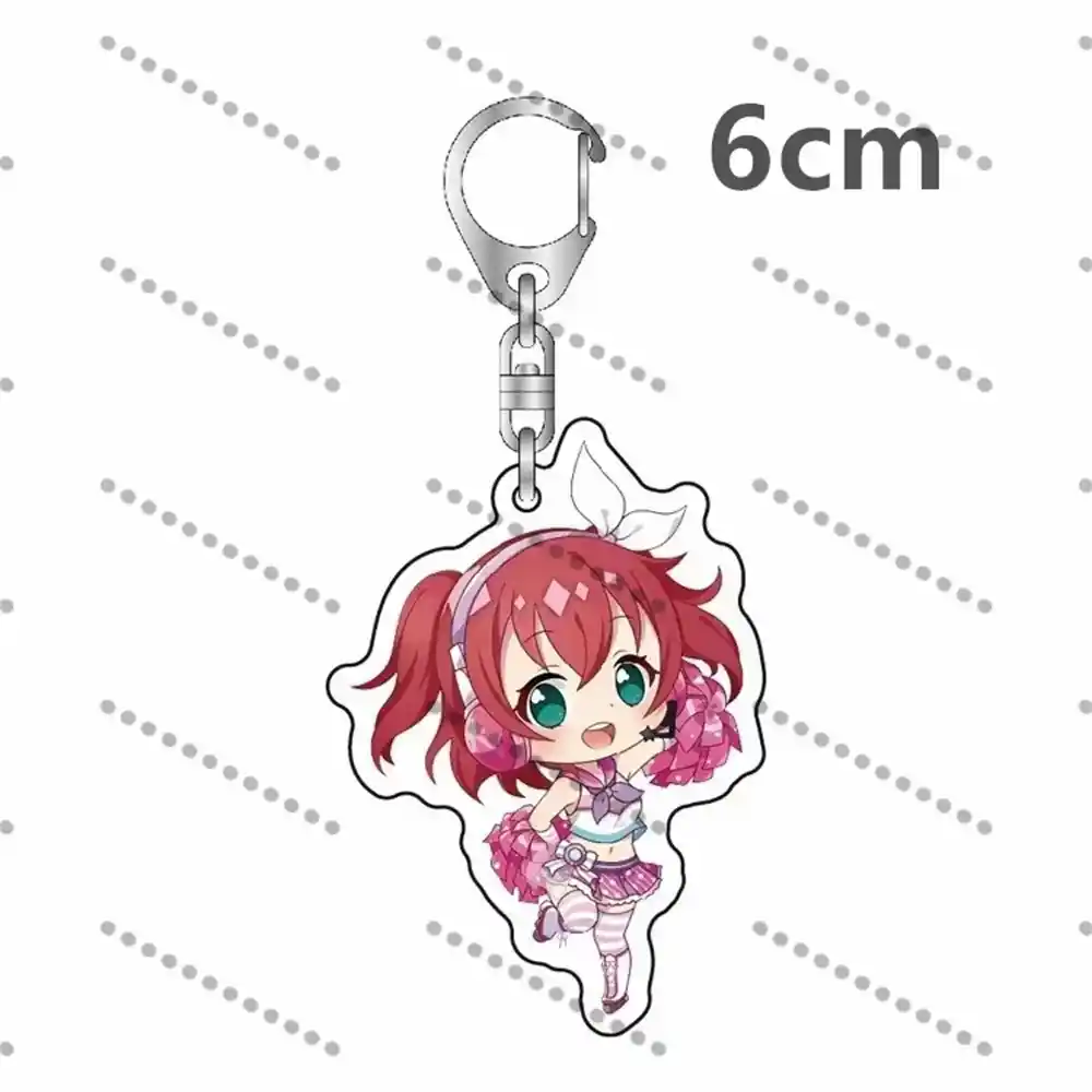 Anime Love Live Acrylic Keychain The Cheerleading Series Q-version Keychain Pendant Gift Gift Móc Treo Đeo Thoại, Standee, Móc Khoá In Theo Yêu Cầu, Chất Liệu Mica Dày 4mm, Kích Thước 5.5 Cm, Có In Test Mẫu