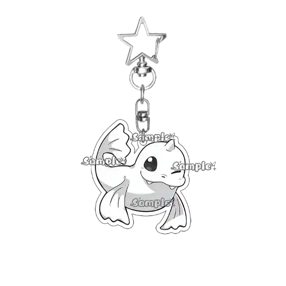 Anime Manaphy Vaporeon Piplup Tyrunt Cartoon Acrylic Keychain Accessories Q Version Móc Treo Đeo Thoại, Standee, Móc Khoá In Theo Yêu Cầu, Chất Liệu Mica Dày 4mm, Kích Thước 5.5 Cm, Có In Test Mẫu