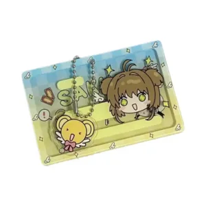 Anime Peripheral Magic Girl Madoka Keychain Id Card Cover Acrylic Transparent Shielding Card Móc Treo Đeo Thoại, Standee, Móc Khoá In Theo Yêu Cầu, Chất Liệu Mica Dày 4mm, Kích Thước 5.5 Cm, Có In Test Mẫu