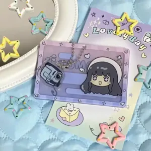 Anime Peripheral Magic Girl Madoka Keychain Id Card Cover Acrylic Transparent Shielding Card Móc Treo Đeo Thoại, Standee, Móc Khoá In Theo Yêu Cầu, Chất Liệu Mica Dày 4mm, Kích Thước 5.5 Cm, Có In Test Mẫu