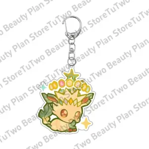 Anime Pocket Eevee Ptcg Cartoon Acrylic Keychain Kawaii Vaporeon Jolteon Flareon Sylveon Móc Treo Đeo Thoại, Standee, Móc Khoá In Theo Yêu Cầu, Chất Liệu Mica Dày 4mm, Kích Thước 5.5 Cm, Có In Test Mẫu