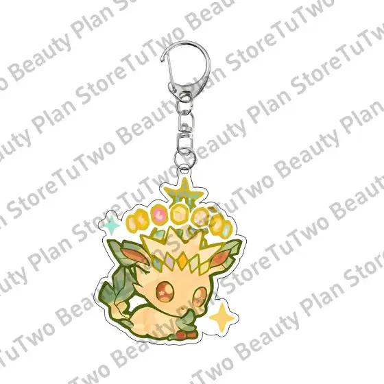 Anime Pocket Eevee Ptcg Cartoon Acrylic Keychain Kawaii Vaporeon Jolteon Flareon Sylveon Móc Treo Đeo Thoại, Standee, Móc Khoá In Theo Yêu Cầu, Chất Liệu Mica Dày 4mm, Kích Thước 5.5 Cm, Có In Test Mẫu