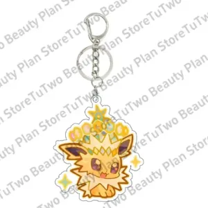 Anime Pocket Eevee Ptcg Cartoon Acrylic Keychain Kawaii Vaporeon Jolteon Flareon Sylveon Móc Treo Đeo Thoại, Standee, Móc Khoá In Theo Yêu Cầu, Chất Liệu Mica Dày 4mm, Kích Thước 5.5 Cm, Có In Test Mẫu