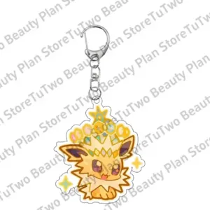 Anime Pocket Eevee Ptcg Cartoon Acrylic Keychain Kawaii Vaporeon Jolteon Flareon Sylveon Móc Treo Đeo Thoại, Standee, Móc Khoá In Theo Yêu Cầu, Chất Liệu Mica Dày 4mm, Kích Thước 5.5 Cm, Có In Test Mẫu