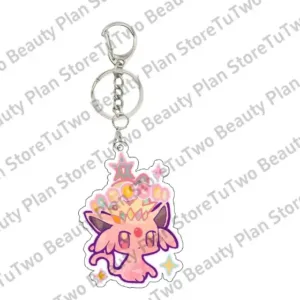 Anime Pocket Eevee Ptcg Cartoon Acrylic Keychain Kawaii Vaporeon Jolteon Flareon Sylveon Móc Treo Đeo Thoại, Standee, Móc Khoá In Theo Yêu Cầu, Chất Liệu Mica Dày 4mm, Kích Thước 5.5 Cm, Có In Test Mẫu
