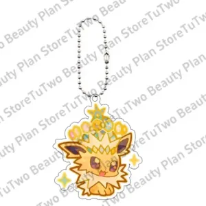 Anime Pocket Eevee Ptcg Cartoon Acrylic Keychain Kawaii Vaporeon Jolteon Flareon Sylveon Móc Treo Đeo Thoại, Standee, Móc Khoá In Theo Yêu Cầu, Chất Liệu Mica Dày 4mm, Kích Thước 5.5 Cm, Có In Test Mẫu