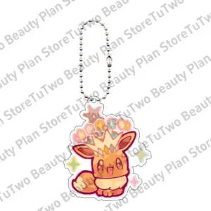 Anime Pocket Eevee Ptcg Cartoon Acrylic Keychain Kawaii Vaporeon Jolteon Flareon Sylveon Móc Treo Đeo Thoại, Standee, Móc Khoá In Theo Yêu Cầu, Chất Liệu Mica Dày 4mm, Kích Thước 5.5 Cm, Có In Test Mẫu
