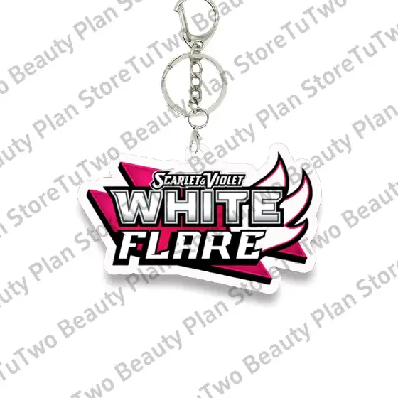 Anime Pocket Monster Scarlet And Violet Ptcg Logo Acrylic Card Icon Logo Keychain Cartoon Móc Treo Đeo Thoại, Standee, Móc Khoá In Theo Yêu Cầu, Chất Liệu Mica Dày 4mm, Kích Thước 5.5 Cm, Có In Test Mẫu