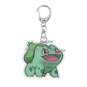Anime Pocket Monsters Bulbasaur Figure Acrylic Keychain Keyring Kawaii Cartoon Ornaments Móc Treo Đeo Thoại, Standee, Móc Khoá In Theo Yêu Cầu, Chất Liệu Mica Dày 4mm, Kích Thước 5.5 Cm, Có In Test Mẫu