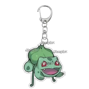 Anime Pocket Monsters Bulbasaur Figure Acrylic Keychain Keyring Kawaii Cartoon Ornaments Móc Treo Đeo Thoại, Standee, Móc Khoá In Theo Yêu Cầu, Chất Liệu Mica Dày 4mm, Kích Thước 5.5 Cm, Có In Test Mẫu