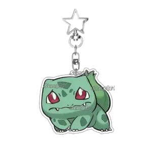 Anime Pocket Monsters Bulbasaur Figure Acrylic Keychain Keyring Kawaii Cartoon Ornaments Móc Treo Đeo Thoại, Standee, Móc Khoá In Theo Yêu Cầu, Chất Liệu Mica Dày 4mm, Kích Thước 5.5 Cm, Có In Test Mẫu