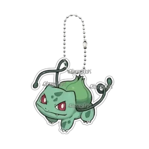 Anime Pocket Monsters Bulbasaur Figure Acrylic Keychain Keyring Kawaii Cartoon Ornaments Móc Treo Đeo Thoại, Standee, Móc Khoá In Theo Yêu Cầu, Chất Liệu Mica Dày 4mm, Kích Thước 5.5 Cm, Có In Test Mẫu