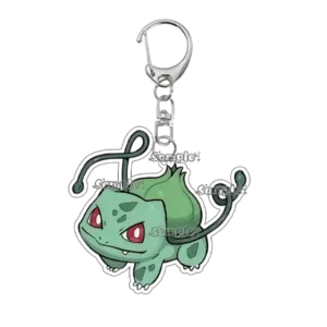 Anime Pocket Monsters Bulbasaur Figure Acrylic Keychain Keyring Kawaii Cartoon Ornaments Móc Treo Đeo Thoại, Standee, Móc Khoá In Theo Yêu Cầu, Chất Liệu Mica Dày 4mm, Kích Thước 5.5 Cm, Có In Test Mẫu