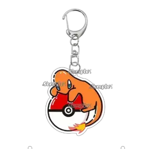 Anime Pocket Monsters Charmander Bulbasaur Squirtle Cartoon Acrylic Keychain Pendant Backpack Móc Treo Đeo Thoại, Standee, Móc Khoá In Theo Yêu Cầu, Chất Liệu Mica Dày 4mm, Kích Thước 5.5 Cm, Có In Test Mẫu