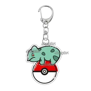 Anime Pocket Monsters Charmander Bulbasaur Squirtle Cartoon Acrylic Keychain Pendant Backpack Móc Treo Đeo Thoại, Standee, Móc Khoá In Theo Yêu Cầu, Chất Liệu Mica Dày 4mm, Kích Thước 5.5 Cm, Có In Test Mẫu