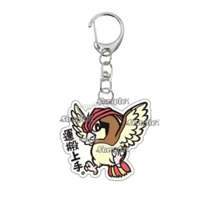 Anime Pocket Monsters Pidgey Pidgeotto Beedrill Cartoon Transparent Acrylic Keychain Móc Treo Đeo Thoại, Standee, Móc Khoá In Theo Yêu Cầu, Chất Liệu Mica Dày 4mm, Kích Thước 5.5 Cm, Có In Test Mẫu