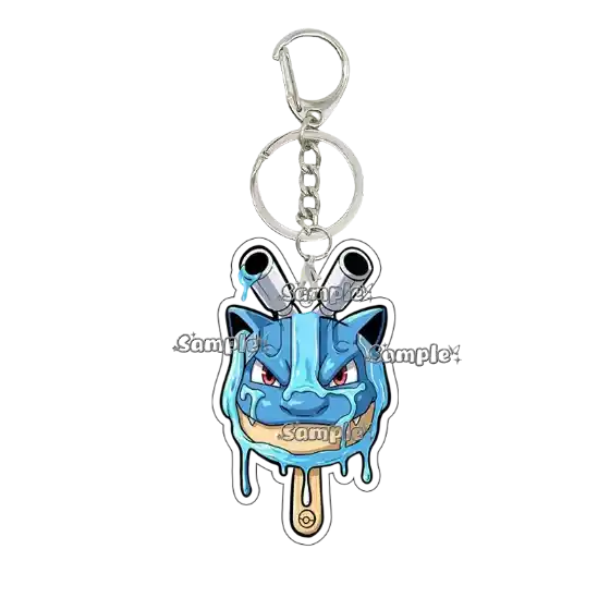 Anime Psyduck Eevee Charizard Ice Cream Shape Acrylic Keychain Pendant Decorations Cartoon Móc Treo Đeo Thoại, Standee, Móc Khoá In Theo Yêu Cầu, Chất Liệu Mica Dày 4mm, Kích Thước 5.5 Cm, Có In Test Mẫu
